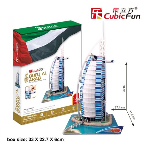  3D profi puzzle: Burdzs Al Arab (Dubai) 3D épület makett