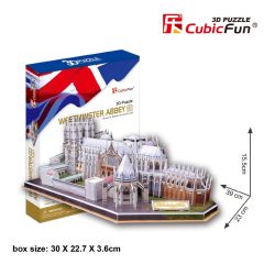   3D puzzle: Westminster apátság CubicFun 3D híres épület makettek