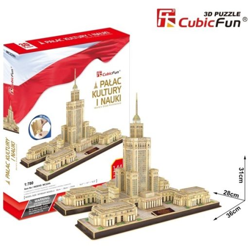 3D puzzle: Palace of Culture and Science CubicFun 3D famous historical building
