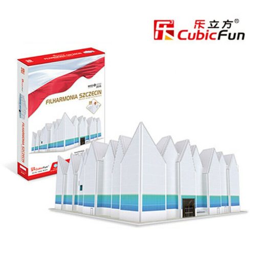 3D puzzle: Filhamónia Szczecin Cubicfun 3D building models