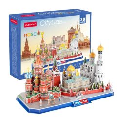   3D puzzle: CityLine Moszkva CubicFun 3D híres épület makettek