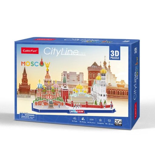 3D puzzle: CityLine Moszkva CubicFun 3D híres épület makettek