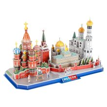 3D puzzle: CityLine Moszkva CubicFun 3D híres épület makettek