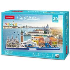   3D puzzle: CityLine Velence CubicFun 3D híres épület makettek