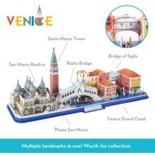 3D puzzle: CityLine Velence CubicFun 3D híres épület makettek