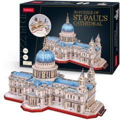   3d profi puzzle: Szent Pál katedrális (UK) CubicFun 3D híres épület maket