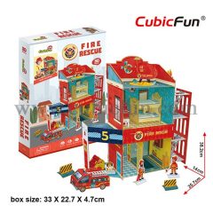 3D puzzle: Tűzoltóállomás CubicFun 3D makett