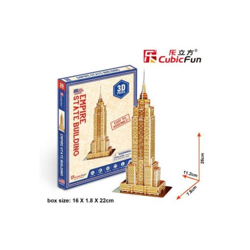 3D kicsi puzzle: Empire State Building CubicFun 3D épület makettek