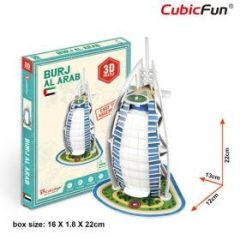   3D kicsi puzzle: Burdzs Al Arab CubicFun 3D épület makettek