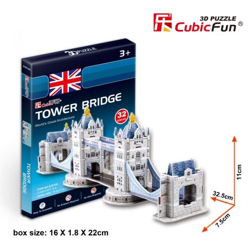 3D small puzzle: Tower Bridge Cubicfun 3D building models