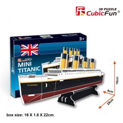 3D small puzzle: Titanic CubicFun vehicle model