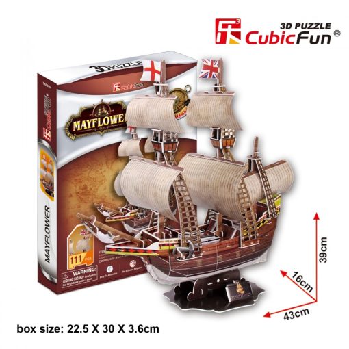 3D puzzle: May Flower CubicFun 3D ship model