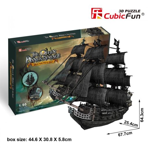 3D professional puzzle: Queen Anne's Revenge CubicFun ship model