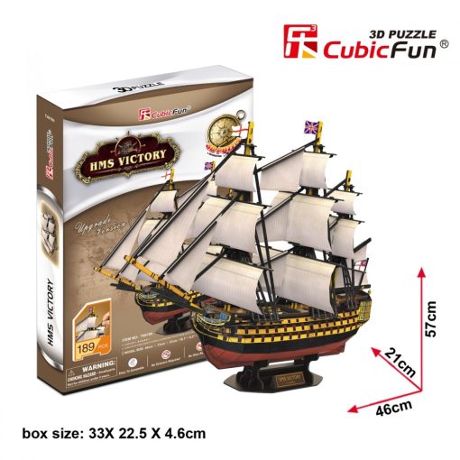 3D puzzle: HMS Victory CubicFun 3D jármű makettek