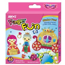 Amos fóliás, matricás képkészítő készlet - party a kastélyban