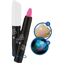 Amos arcfesték UV neon színek, 3db/bliszter