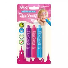 Amos arcfesték lányos színek, 3db/bliszter