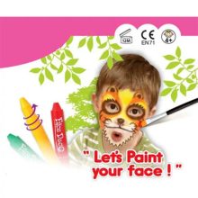 Amos arcfesték vegyes színek, 6db/bliszter