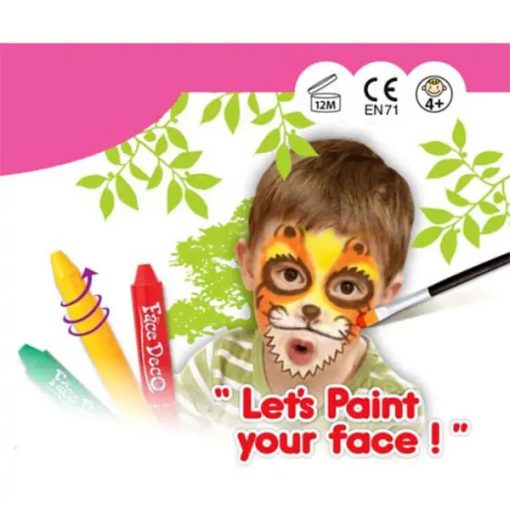 Amos arcfesték vegyes színek, 6db/bliszter