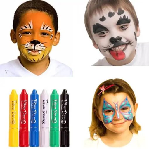 Amos arcfesték vegyes színek, 6db/bliszter