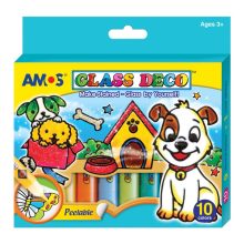 Amos üvegmatrica festék 6 db kutyusos kifesthető mintával