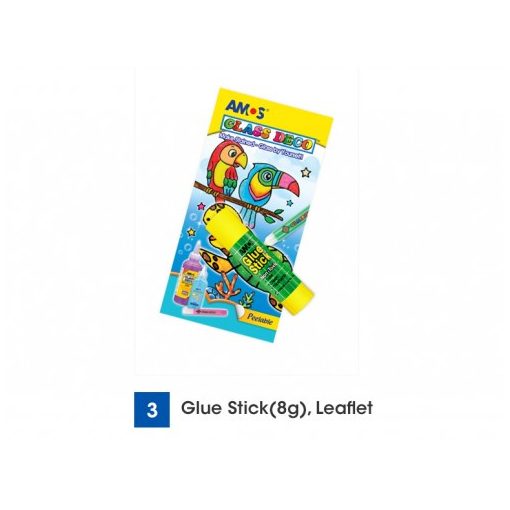 Amos üvegmatrica festék - király / királylány kreatív szett 8 darab sablonnal