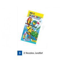 Amos üvegmatrica festék - virágos kanna kreatív szett 6 darab sablonnal