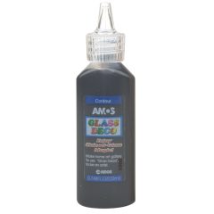 Amos Üvegmatrica festék 22 ml fekete, kontúr