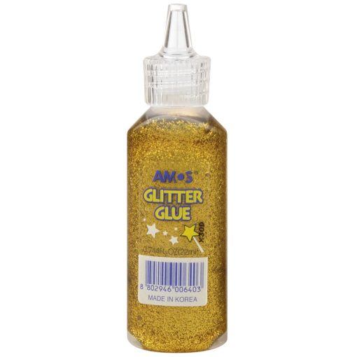 Amos Dekor ragasztó 22 ml arany, glitter