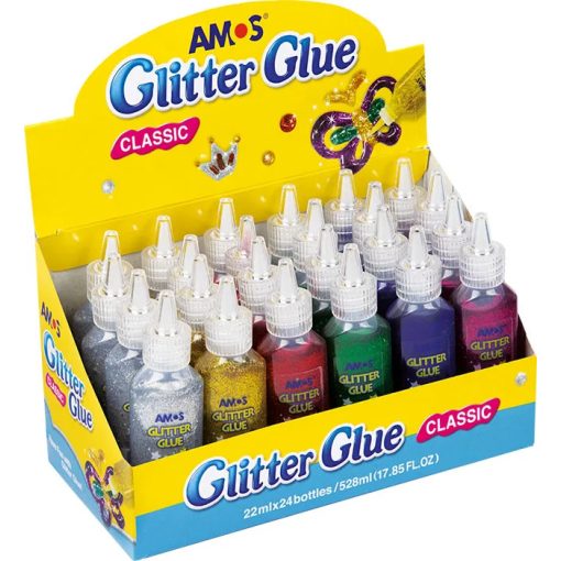 Amos Dekor ragasztó 22 ml arany, glitter