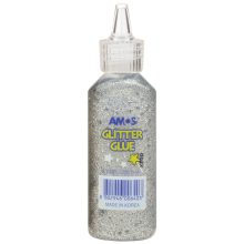 Amos Dekor ragasztó 22 ml ezüst, glitter