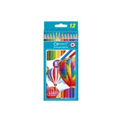Színes ceruza készlet, hatszögletű Connect 12 klf. szín