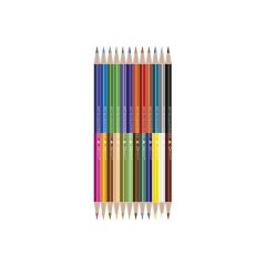   Színes ceruza készlet, kétvégű duocolor 12/24 szín Connect 24 klf. szín