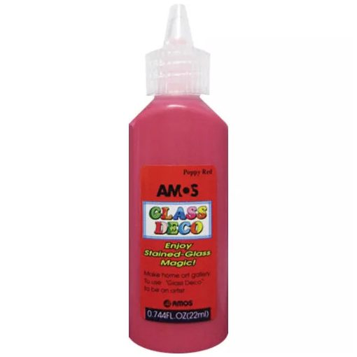Amos Üvegmatrica festék 22 ml piros