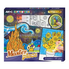   Amos üvegmatrica festék készlet 3 db Vincent van Gogh mintával - Glass Deco