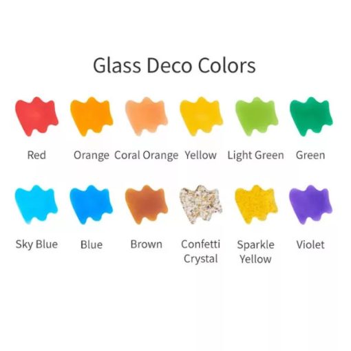 Amos üvegmatrica festék készlet 3 db Vincent van Gogh mintával - Glass Deco