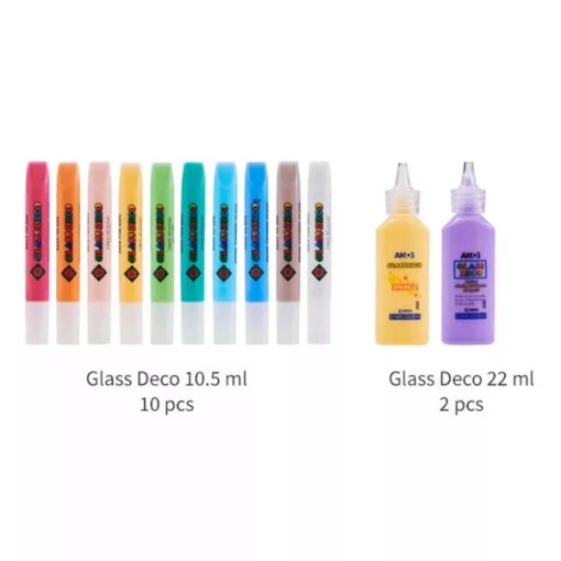 Amos üvegmatrica festék készlet 3 db Gustav Klimt mintával - Glass Deco