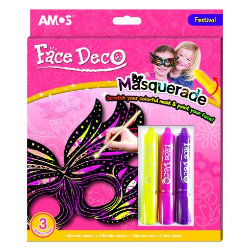 Arcfesték + 3 db maszk lányos 105