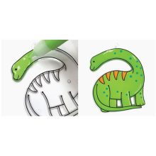 Amos üvegmatrica festék - dínók kreatív szett 12 darab sablonnal