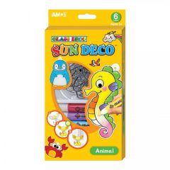   Amos üvegmatrica festék - állatok kreatív szett 6 darab sablonnal