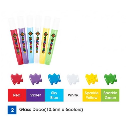 Amos üvegmatrica festék - állatok kreatív szett 6 darab sablonnal