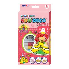   Amos üvegmatrica festék - hercegnős kreatív szett 6 darab sablonnal