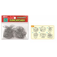 Amos kifesthető sablon üvegmatrica festéshez - 6 darab S1