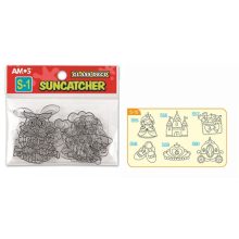 Amos kifesthető sablon üvegmatrica festéshez - hercegnős 6 db-os