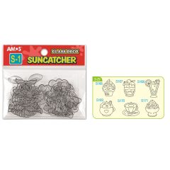   Amos kifesthető sablon üvegmatrica festéshez - 6 darab S29