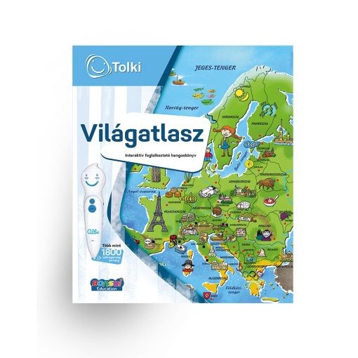 Világatlasz - Tolki interaktív foglalkoztató hangoskönyv alapkészlet